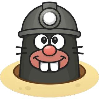 Kret z lampką górniczą – Topo Mole